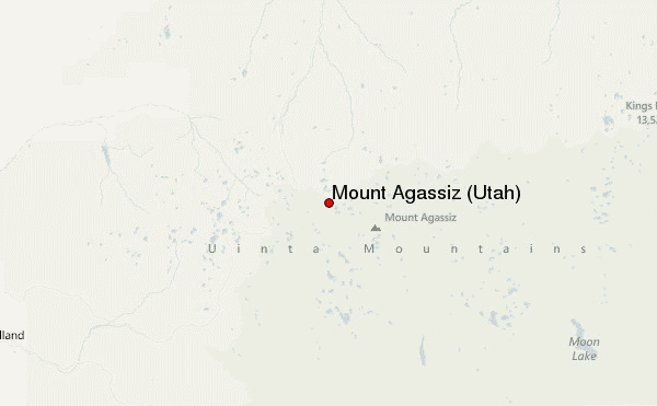 Mount Agassiz (Utah) Location Map