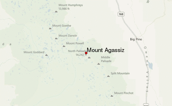 Mount Agassiz Location Map
