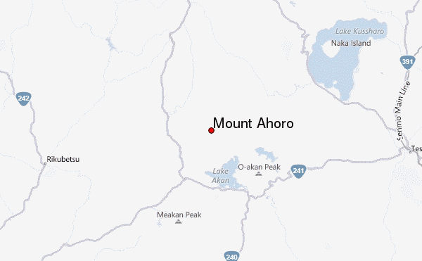 Mount Ahoro Location Map