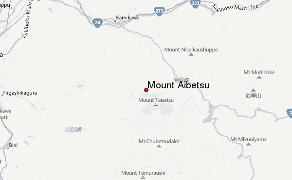 Mount Aibetsu Location Map