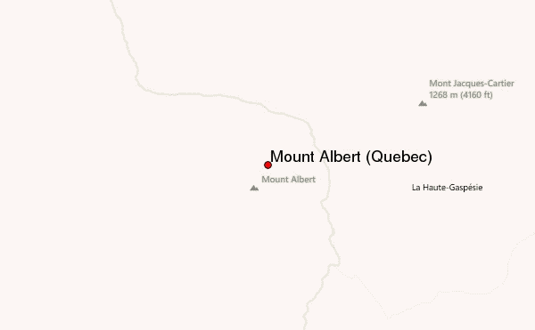 Mount Albert (Quebec) Location Map