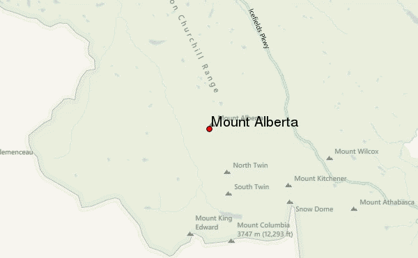 Mount Alberta Location Map