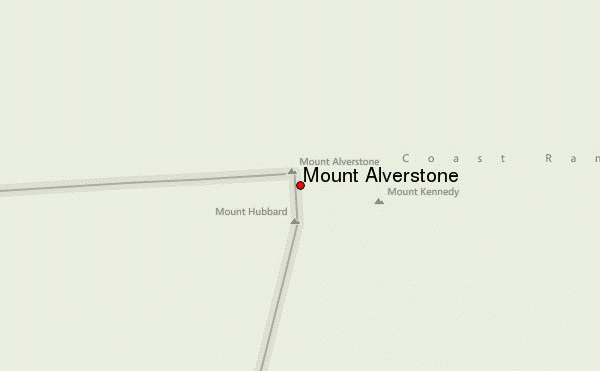 Mount Alverstone Location Map