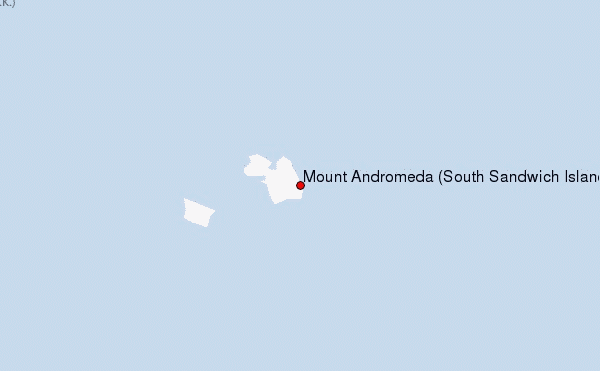 Mount Andromeda (South Sandwich Islands) Location Map