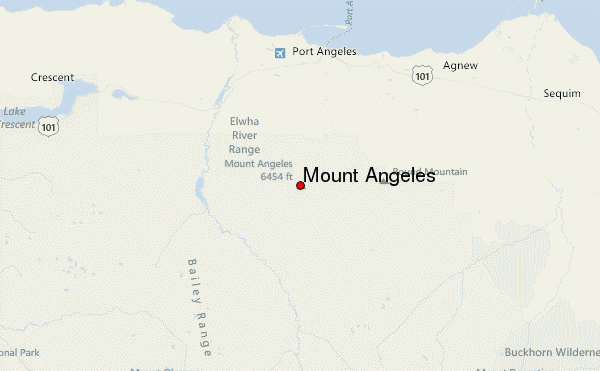 Mount Angeles Location Map