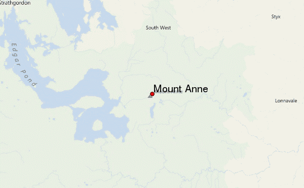 Mount Anne Location Map