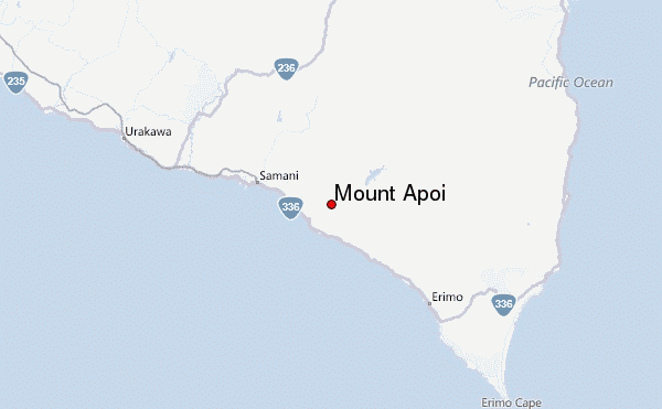 Mount Apoi Location Map