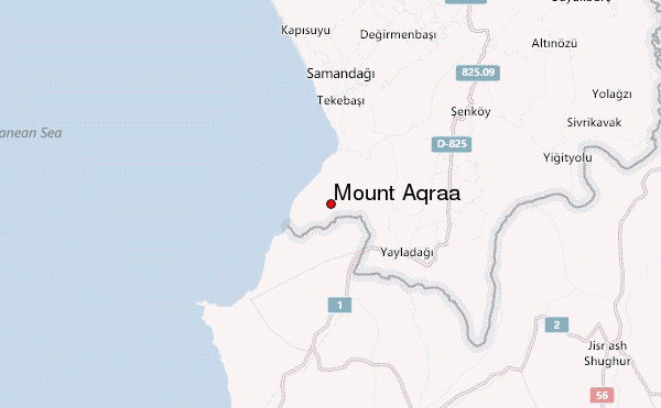 Mount Aqraa Location Map