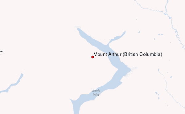 Mount Arthur (British Columbia) Location Map