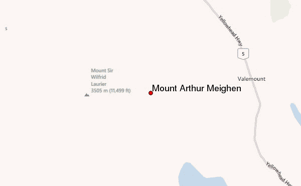 Mount Arthur Meighen Location Map