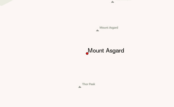 Mount Asgard Location Map