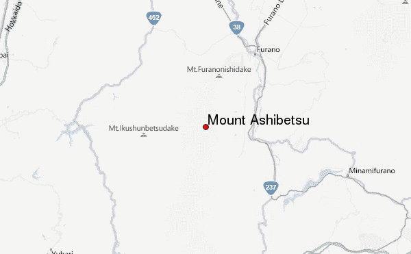 Mount Ashibetsu Location Map