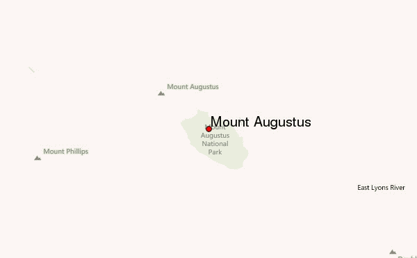 Mount Augustus Location Map
