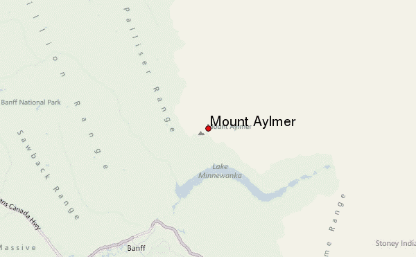 Mount Aylmer Location Map