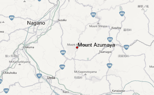 Mount Azumaya Location Map