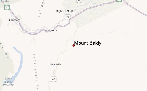 Mount Baldy Location Map