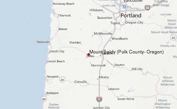 Mount Baldy Polk County Oregon Mountain Information