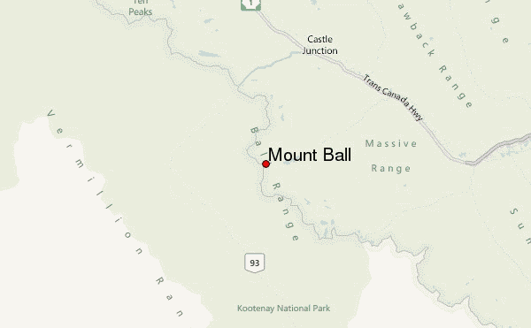 Mount Ball Location Map