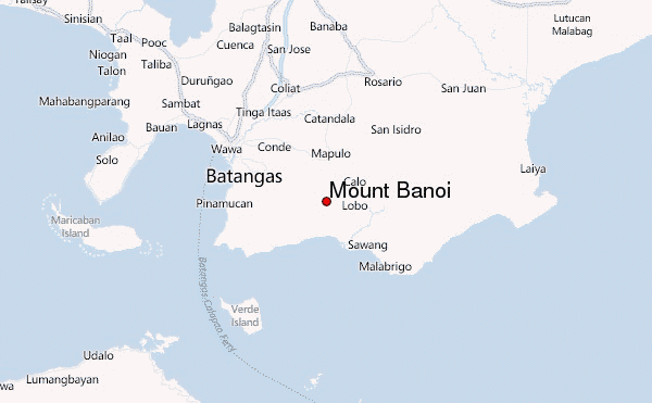 Mount Banoi Location Map