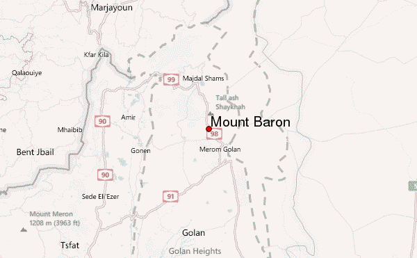 Mount Baron Location Map