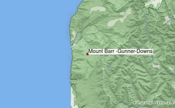 Mount Barr (Gunner-Downs) Location Map