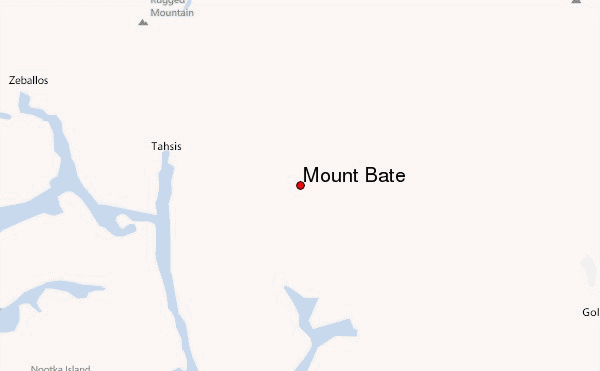 Mount Bate Location Map