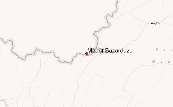 Mount Bazardüzü Location Map