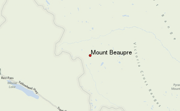 Mount Beaupré Location Map