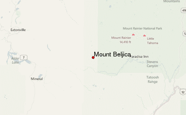 Mount Beljica Location Map