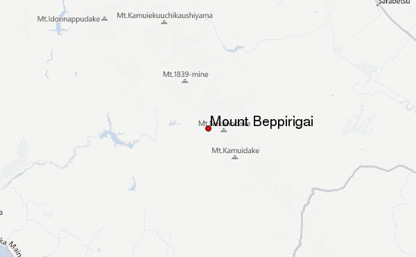 Mount Beppirigai Location Map