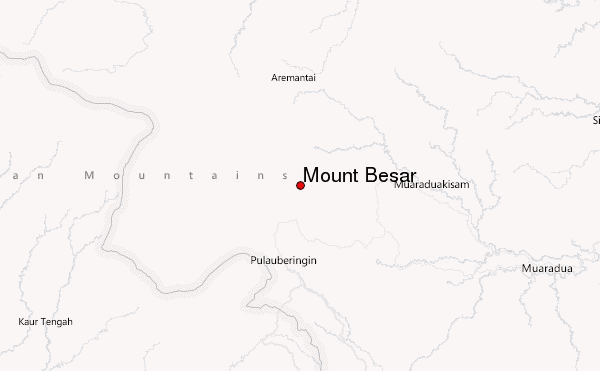 Mount Besar Location Map