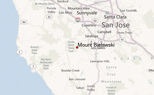 Mount Bielawski Location Map
