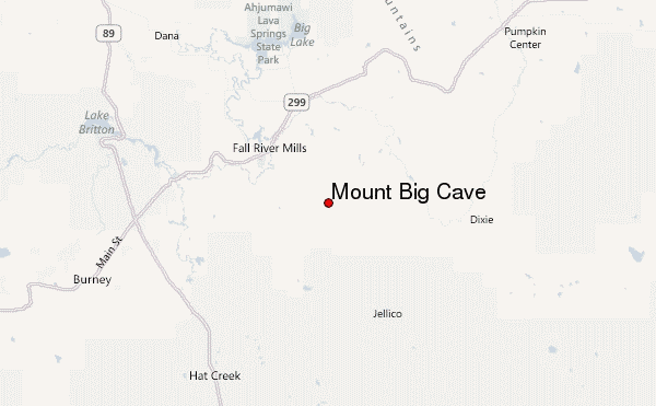 Mount Big Cave Location Map