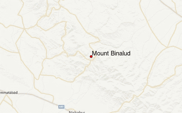 Mount Binalud Location Map