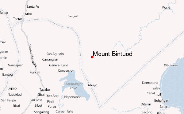Mount Bintuod Location Map