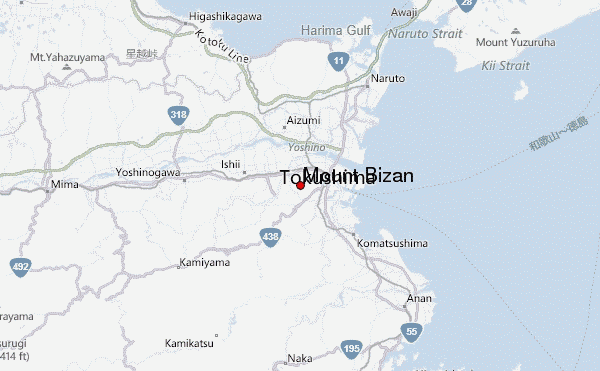 Mount Bizan Location Map