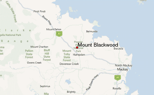 Mount Blackwood Location Map