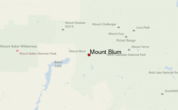 Mount Blum Location Map