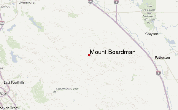 Mount Boardman Location Map