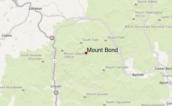 Mount Bond Location Map