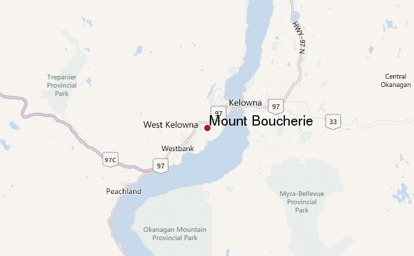 Mount Boucherie Location Map