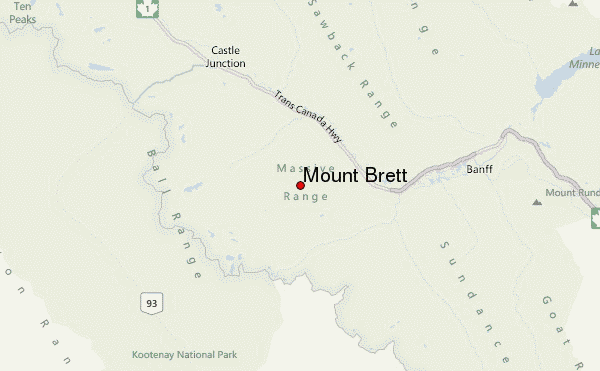 Mount Brett Location Map