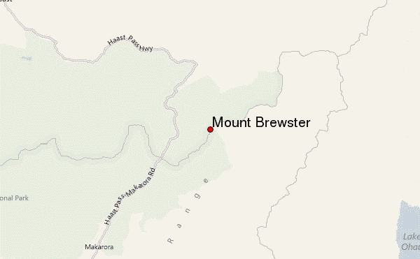 Mount Brewster Location Map