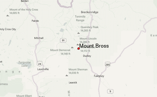 Mount Bross Location Map