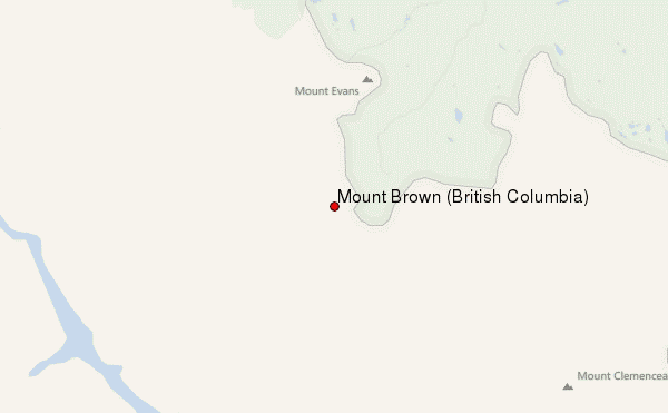 Mount Brown (British Columbia) Location Map