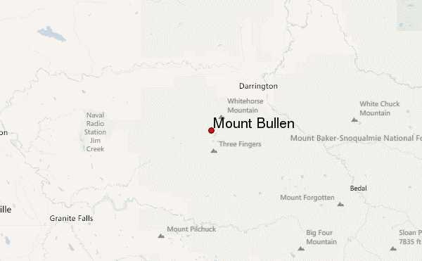 Mount Bullen Location Map