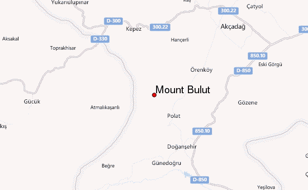 Mount Bulut Location Map