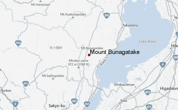 Mount Bunagatake Location Map