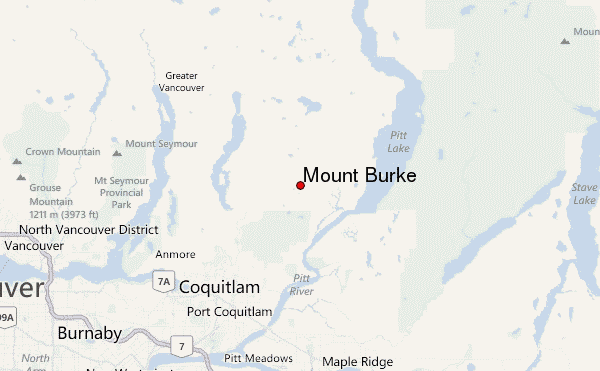 Mount Burke Location Map
