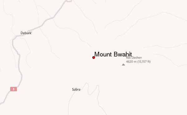 Mount Bwahit Location Map